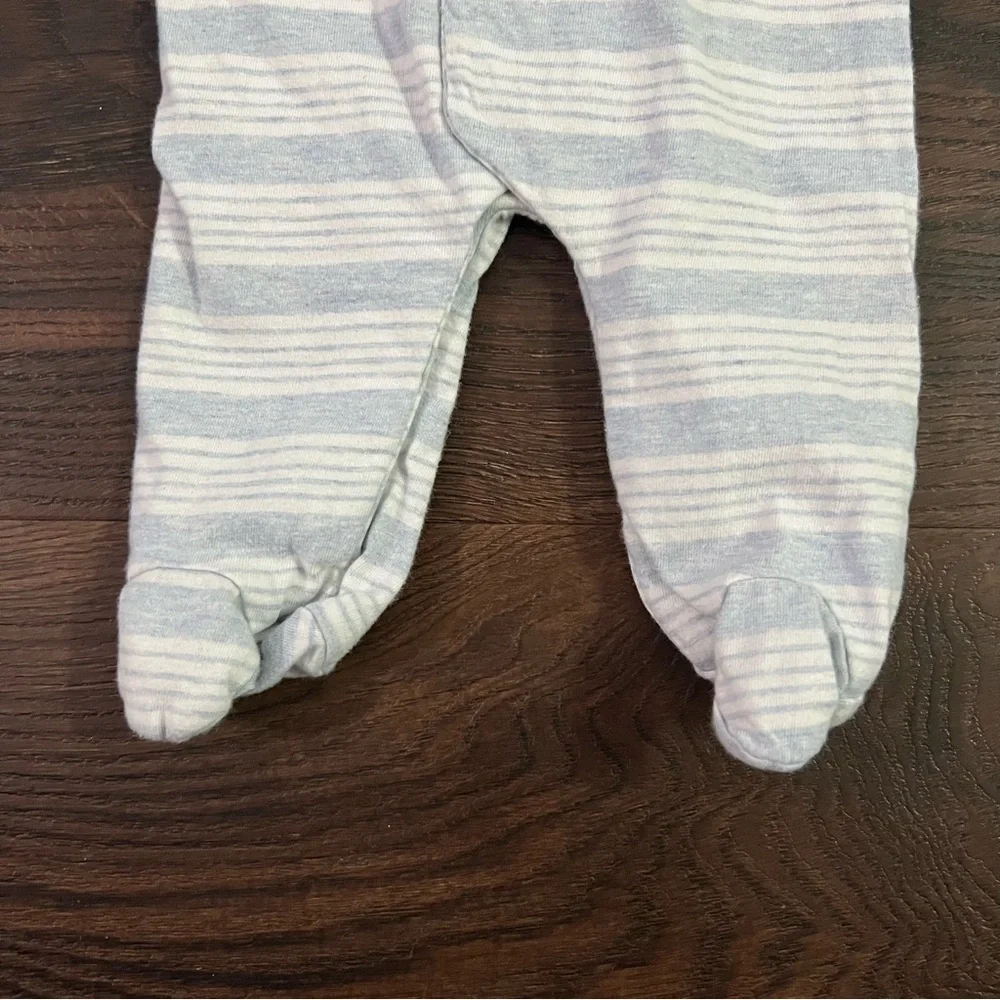 Edgehill Collection Blue and White Striped Footie Newborn